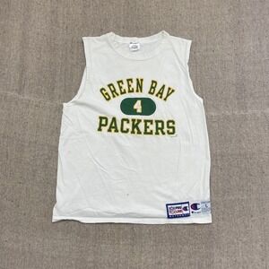 vintage Green Bay Packers tank top mens large White 1990s NFL champion